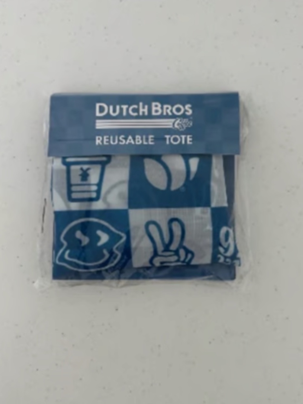 Dutch Bros - Standard Reusable - Checkered Icons